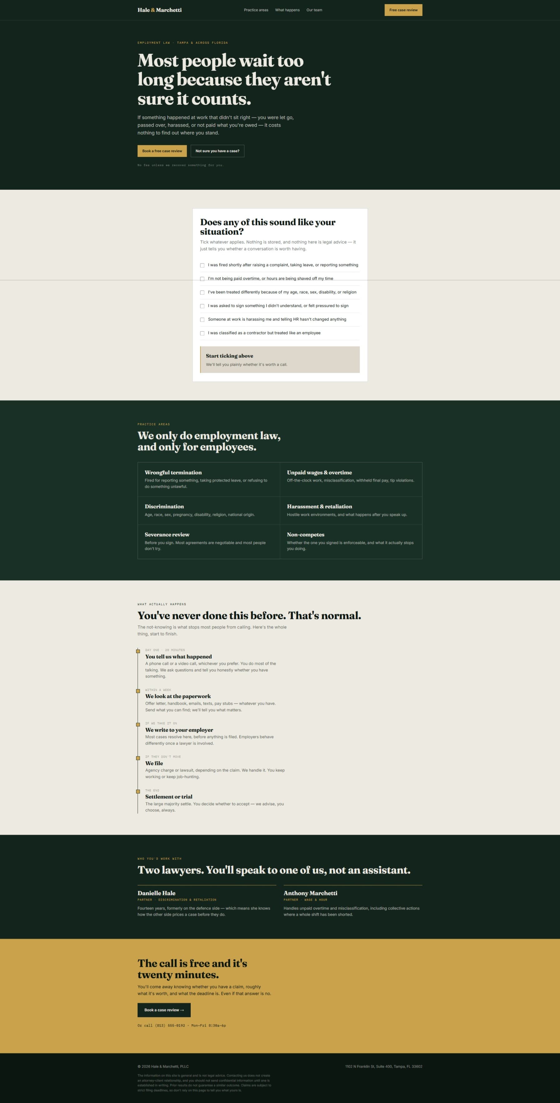 Architect Legal website