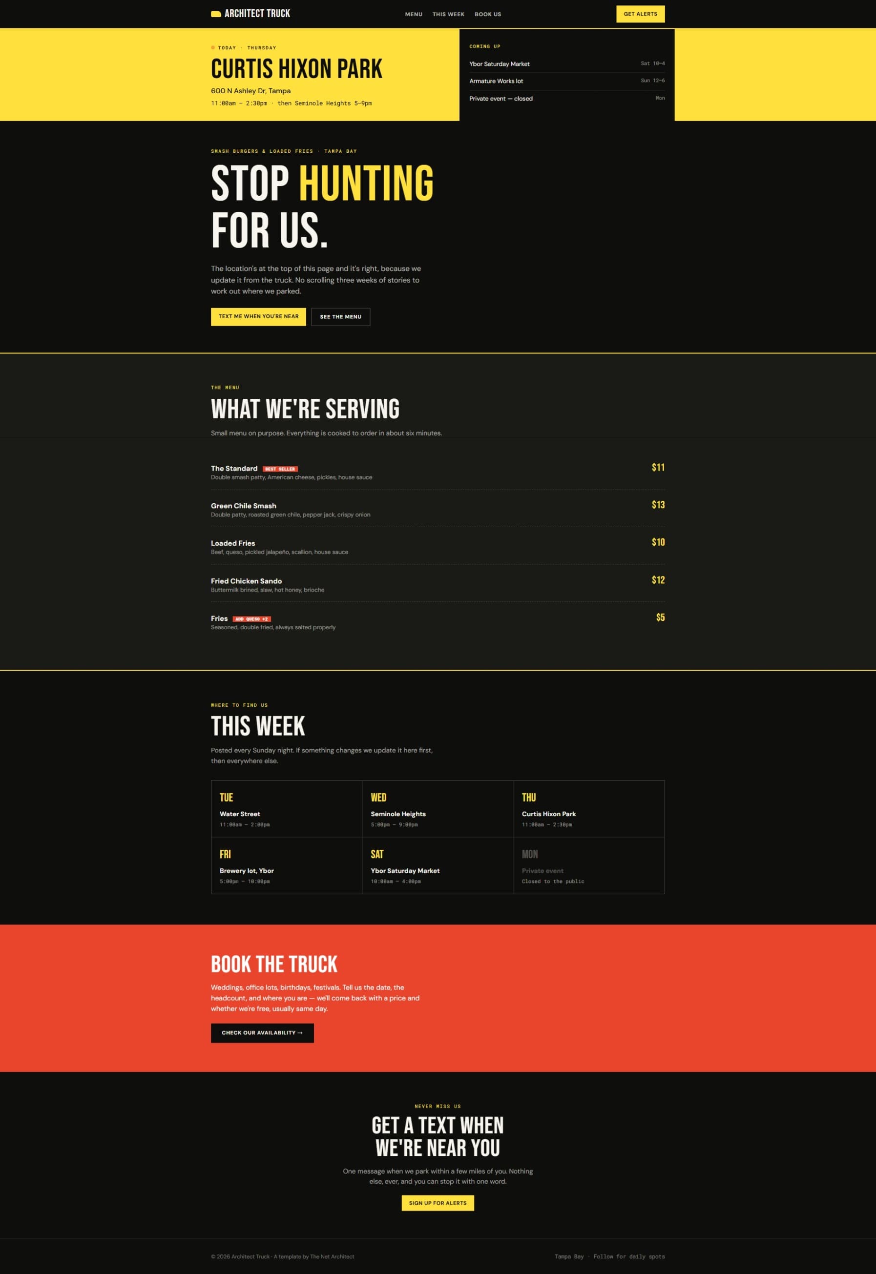 Architect Truck website