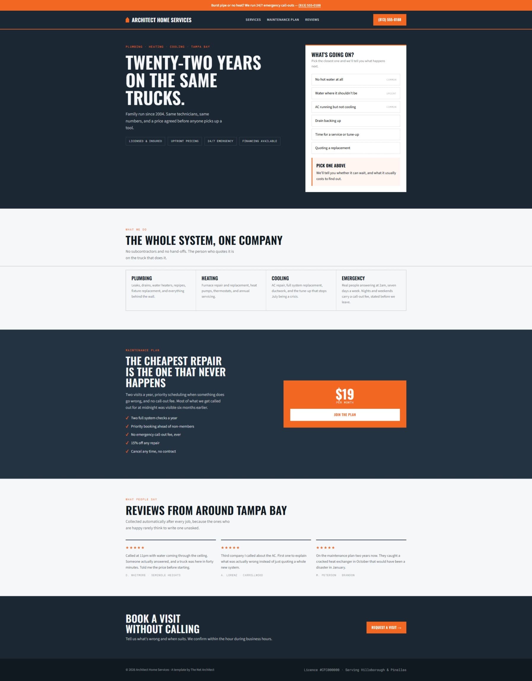 Architect Home Services website